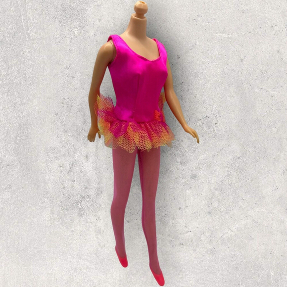 Vintage (1970) Mattel Mod Barbie Doll Pink Prima Ballerina Outfit #1787 Complete - Picture 2 of 12